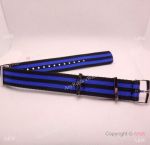 Swiss Quality Omeaga Seamaster Blue&Black Naylon Strap 20mm lug